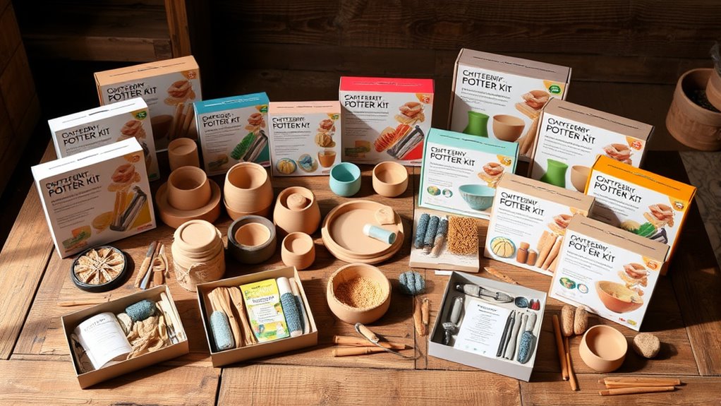 top wheel free pottery kits