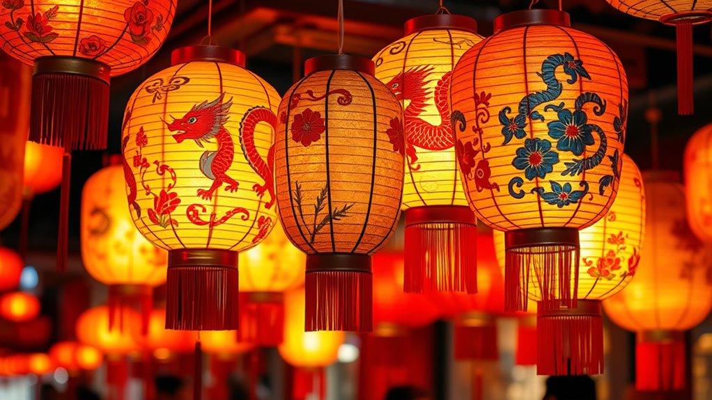 traditional chinese lantern decorations