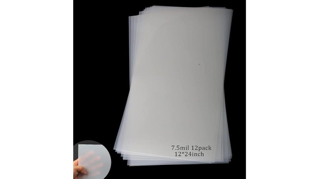 twelve 24x12 mil sheets