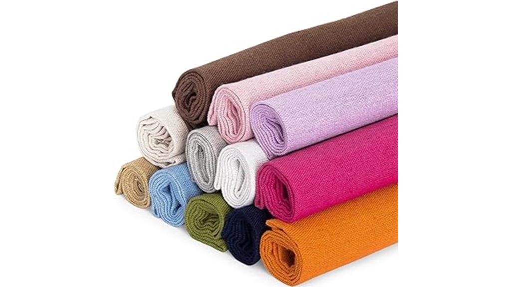 twelve linen fabric pack