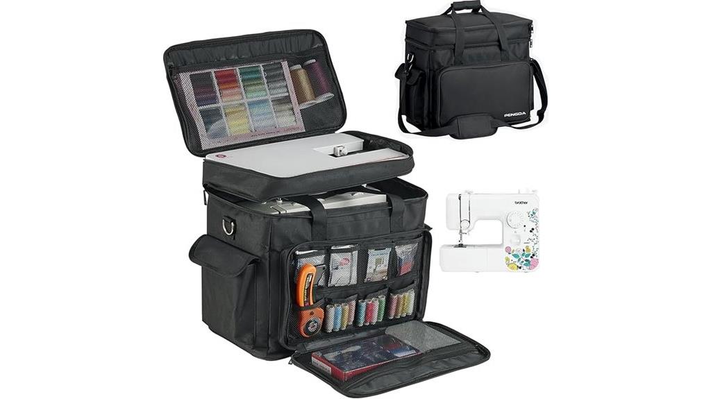 two layer sewing machine case