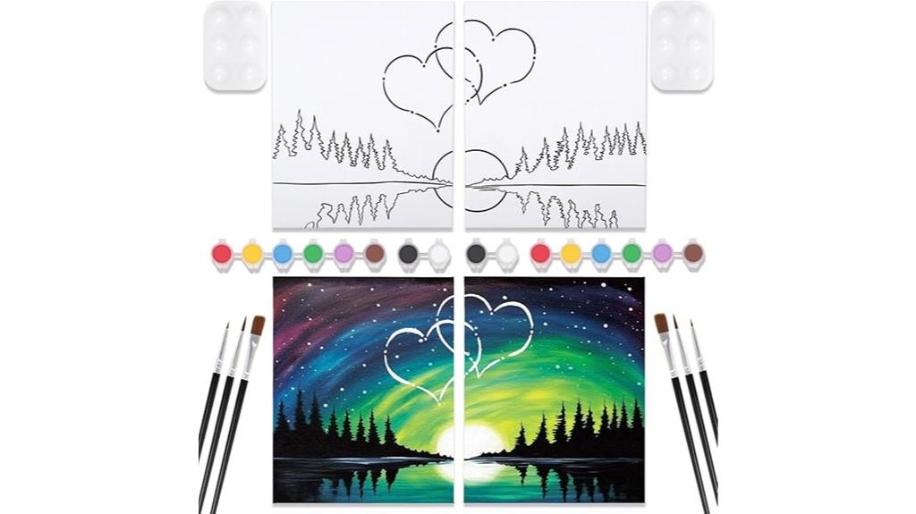 two pack adult painting kits