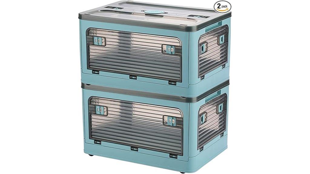 two pack collapsible storage bins