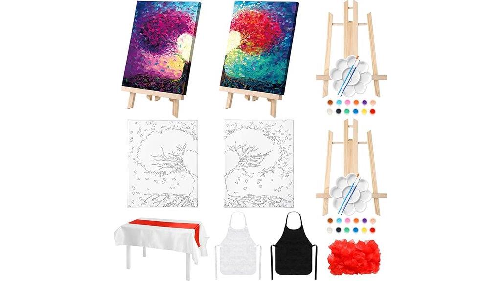 valentine s couples painting kit