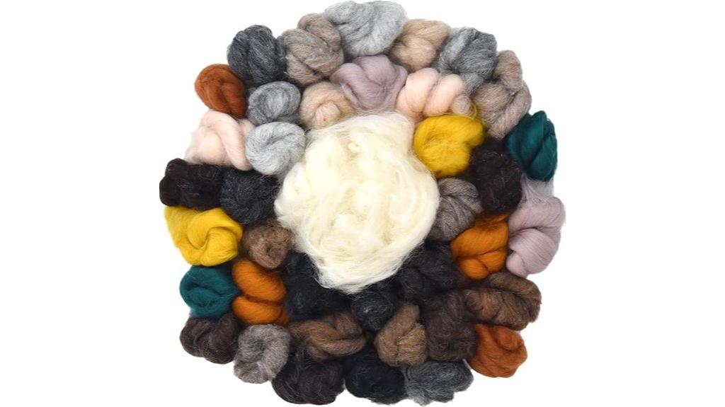 variety wool roving supplies