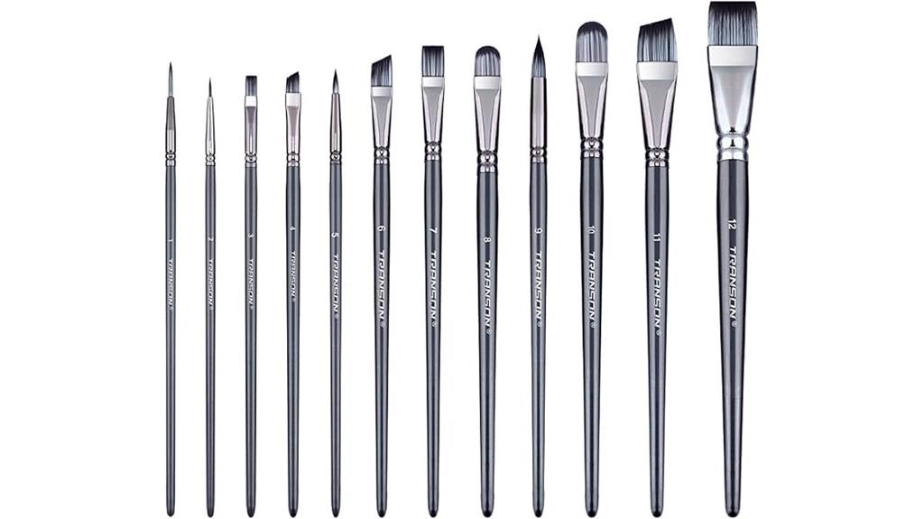 versatile 12 paint brush set