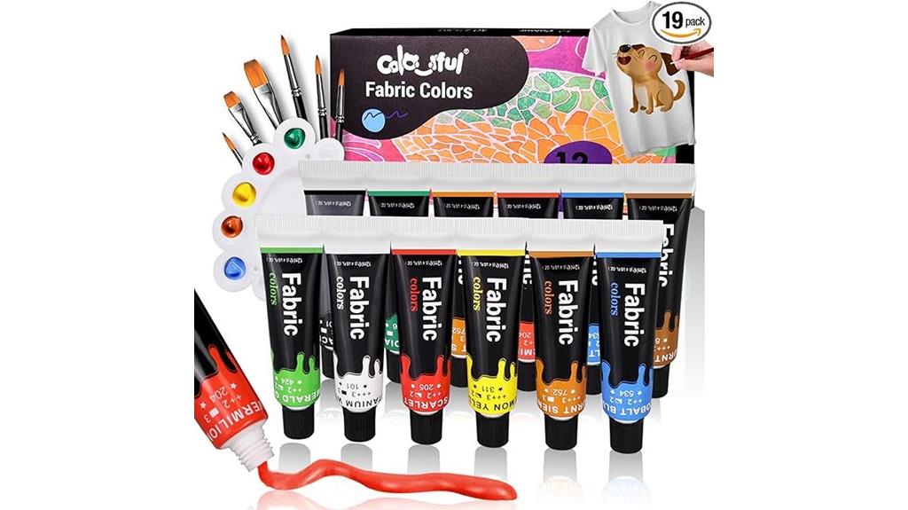 vibrant clothing fabric paint