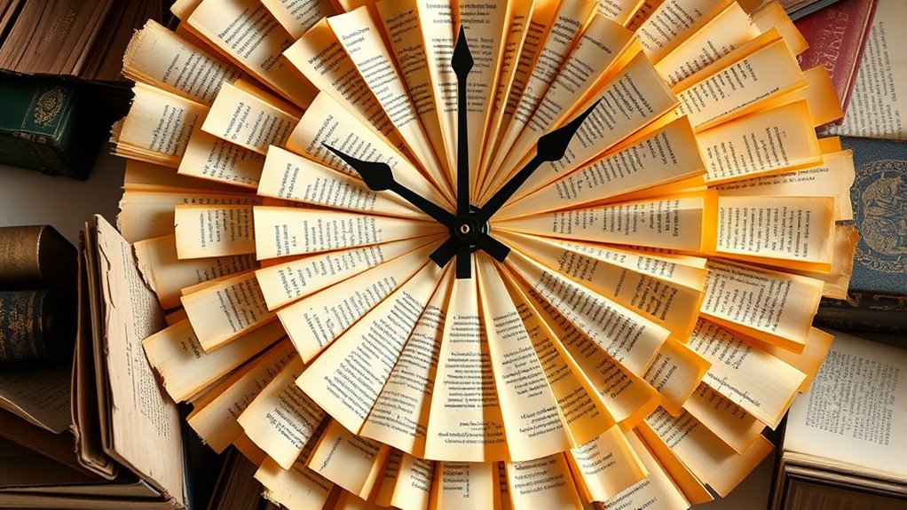 vintage book cover clocks
