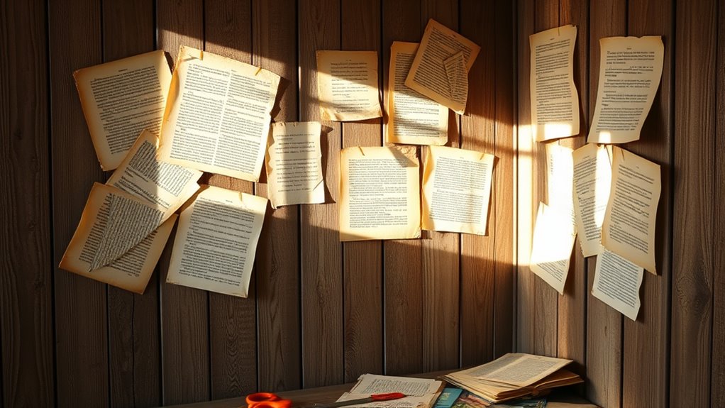 vintage literary wall art