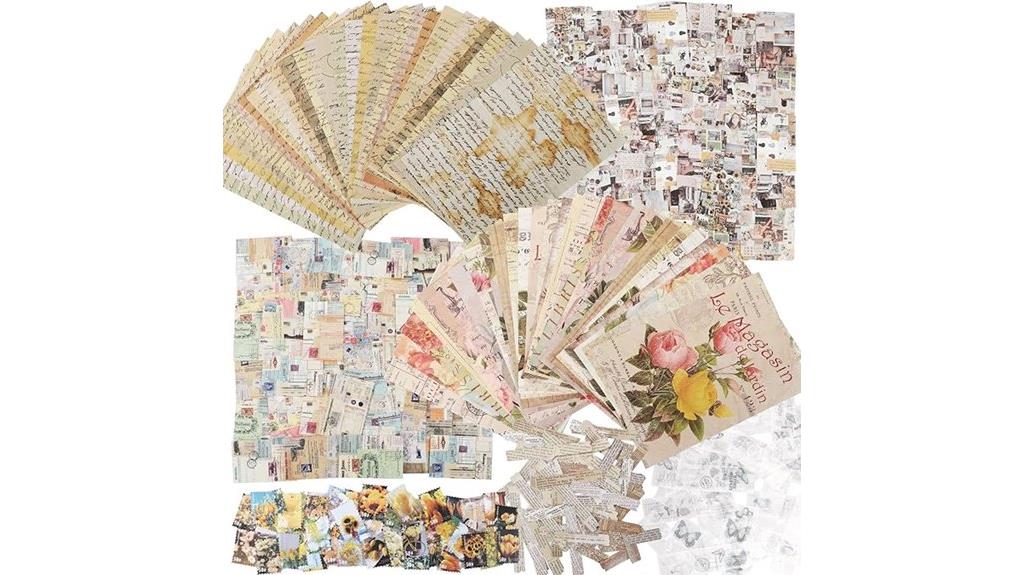 vintage scrapbook paper kit
