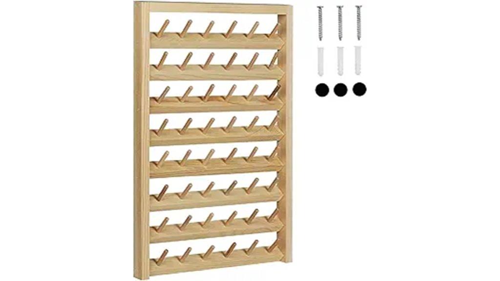 wall mounted sewing thread organizer