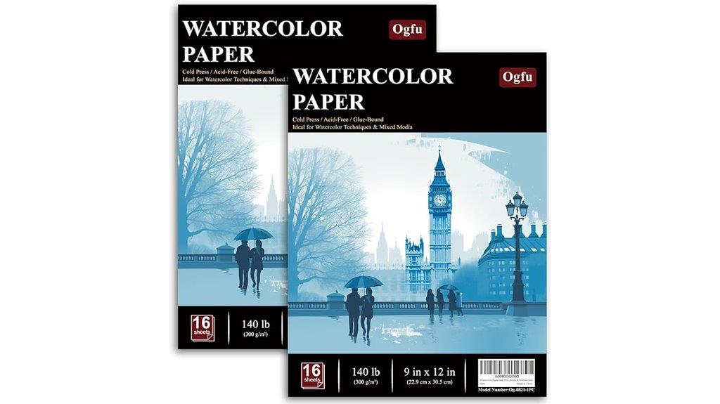 watercolor paper pad pack