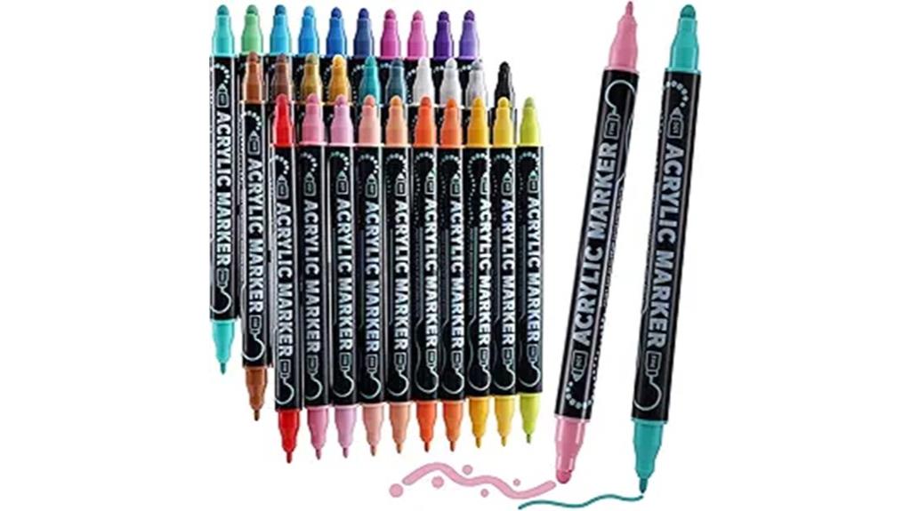 waterproof dual tip paint pens