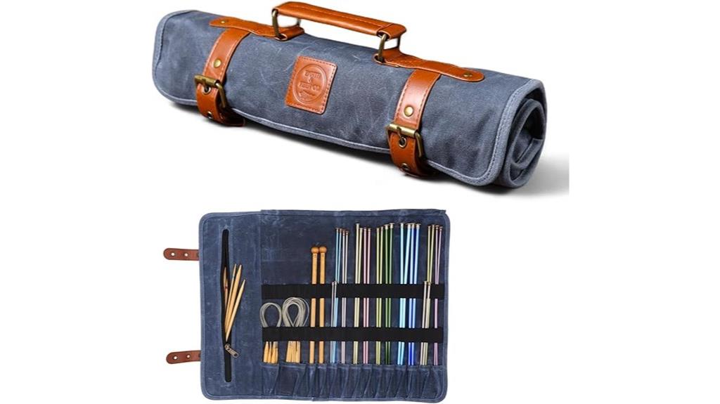 waxed canvas needle case