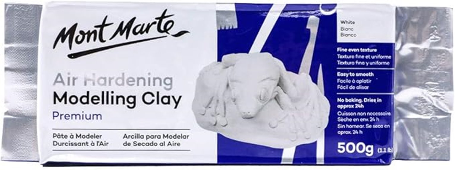 white air hardening modeling clay