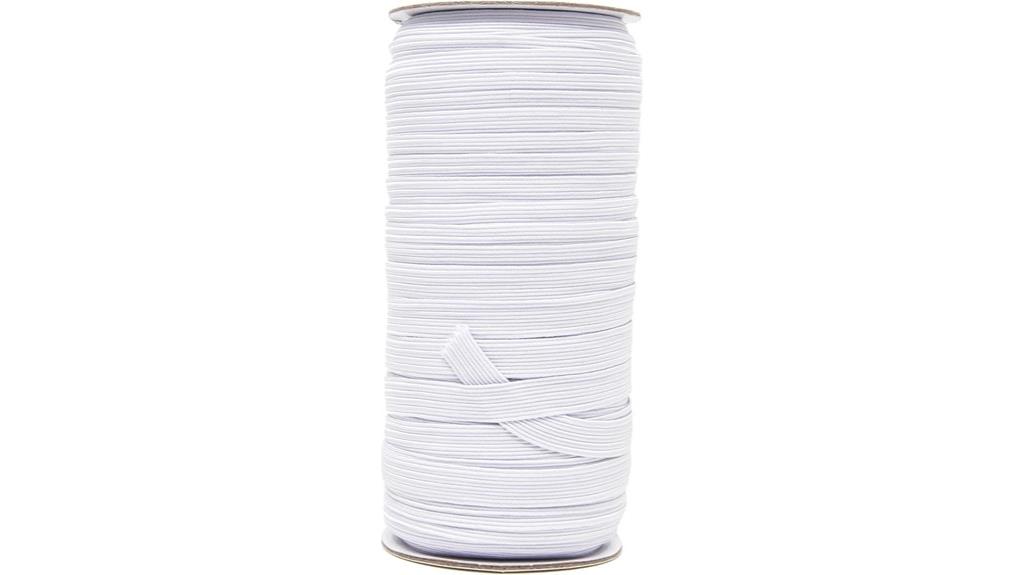 white elastic sewing bands