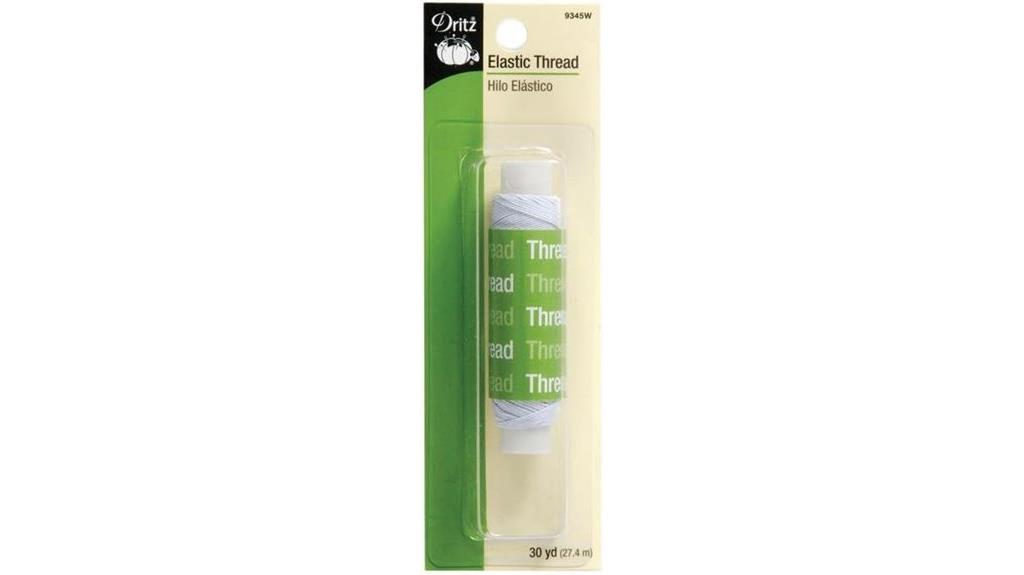 white elastic sewing thread