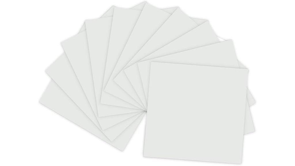 white glossy vinyl sheets