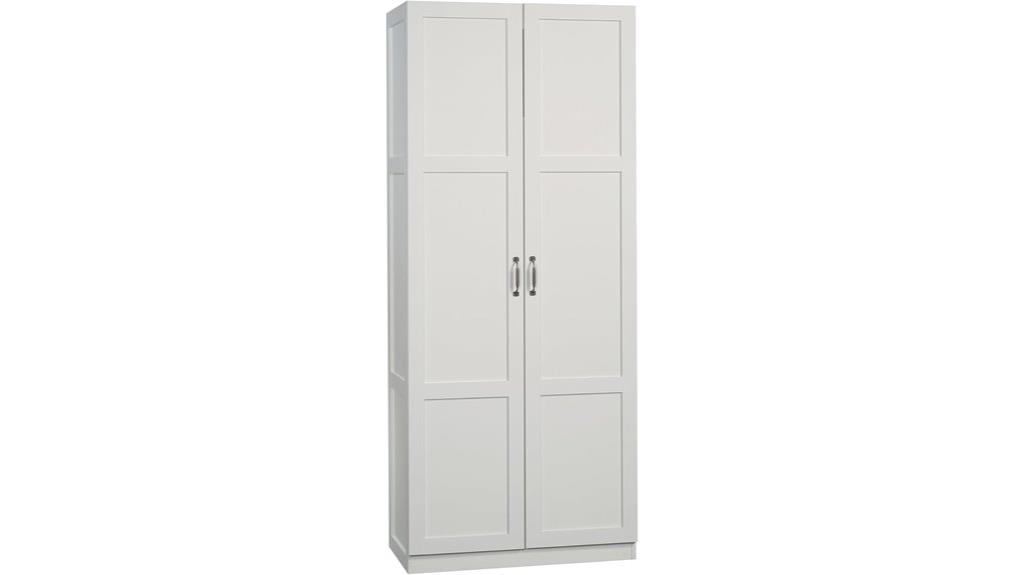 white sauder storage cabinet