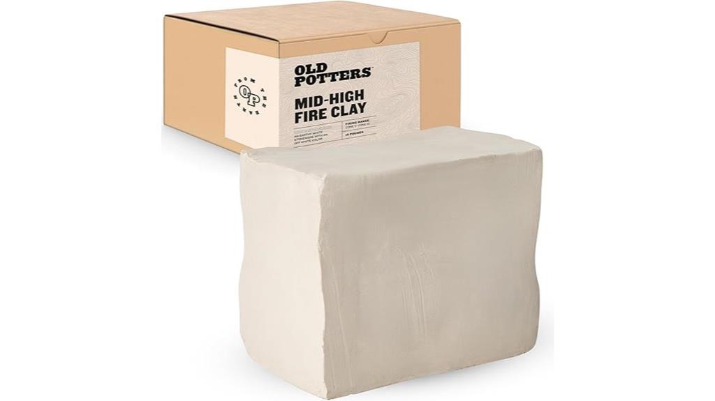 white stoneware clay