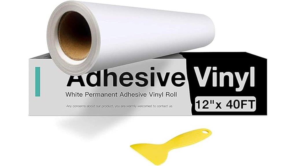 white vinyl roll 12x40