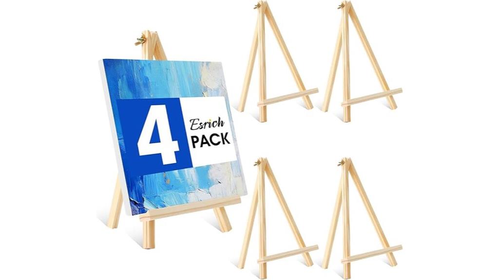 wood easel set