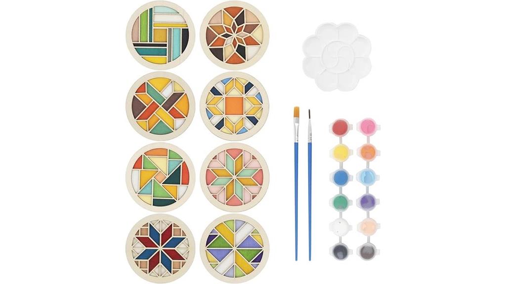 wooden coaster painting kit
