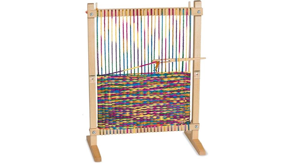 wooden craft weaving loom