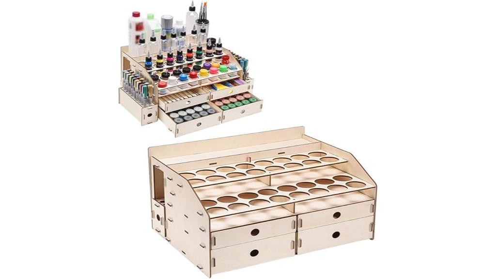 wooden marker storage organizer