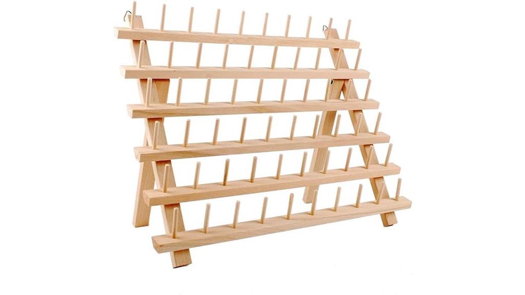 wooden spool thread holder