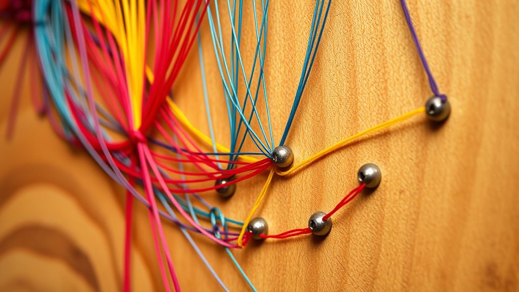 wooden string art decor
