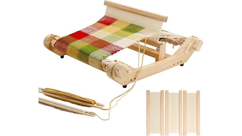 wooden weaving loom kit