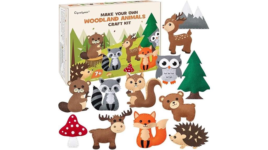 woodland animal craft kit
