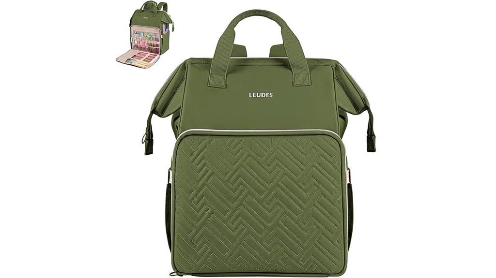 yarn and project backpack