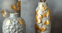 adding foil and leaf