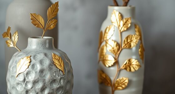 adding foil and leaf