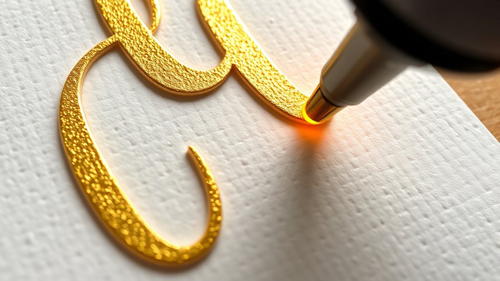 adjust heat for perfect embossing