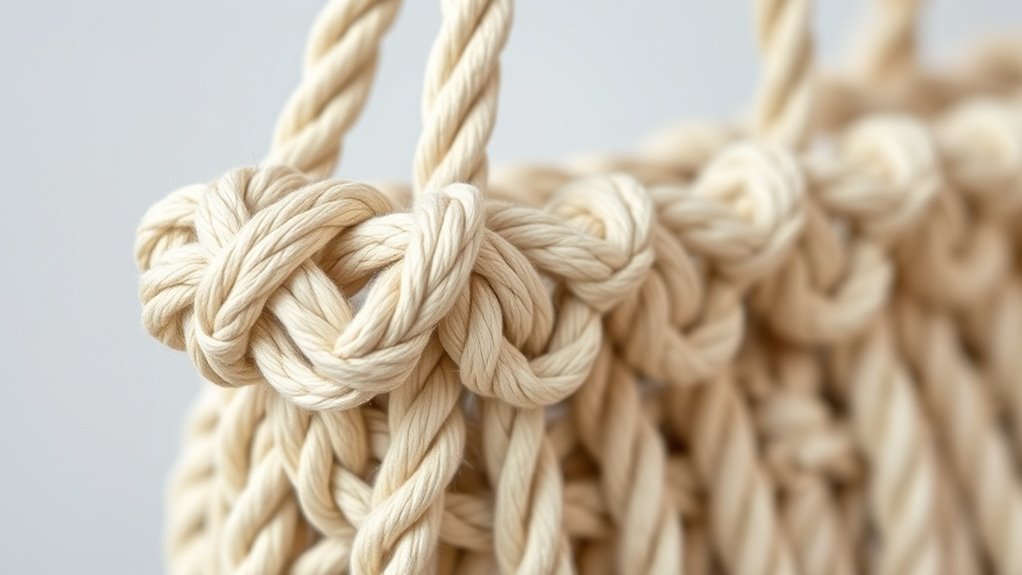 alternating knots for handles