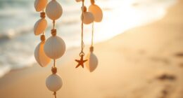 beachy seashell wind chime