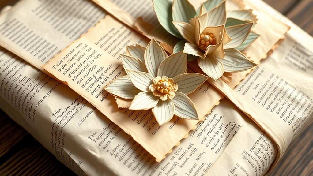 book inspired gift wrapping