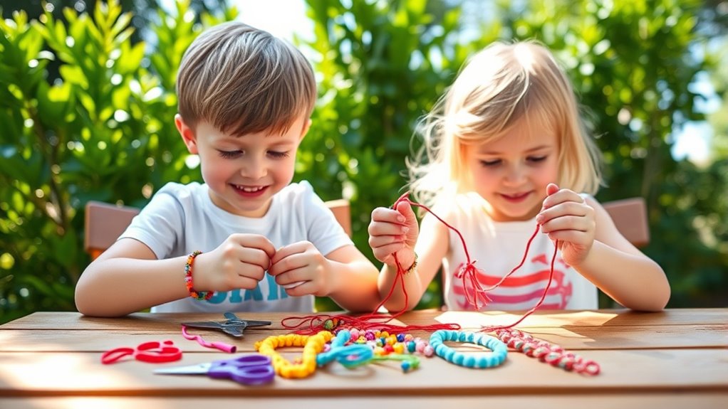 colorful knot tying crafts