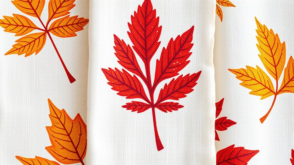 create colorful leaf patterns
