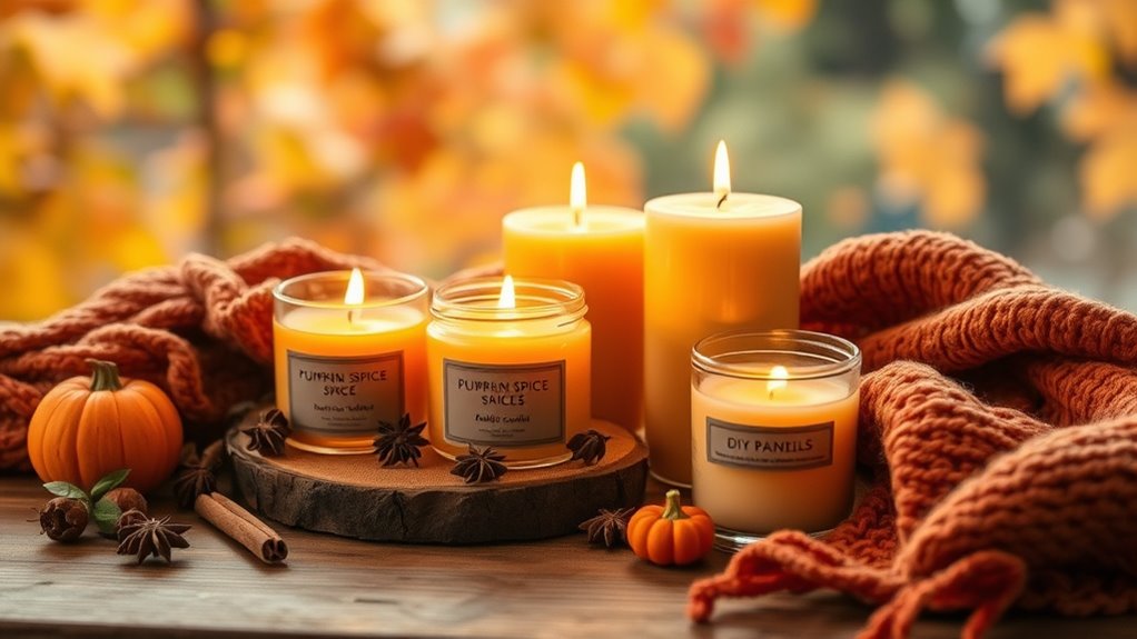 create cozy homemade candles