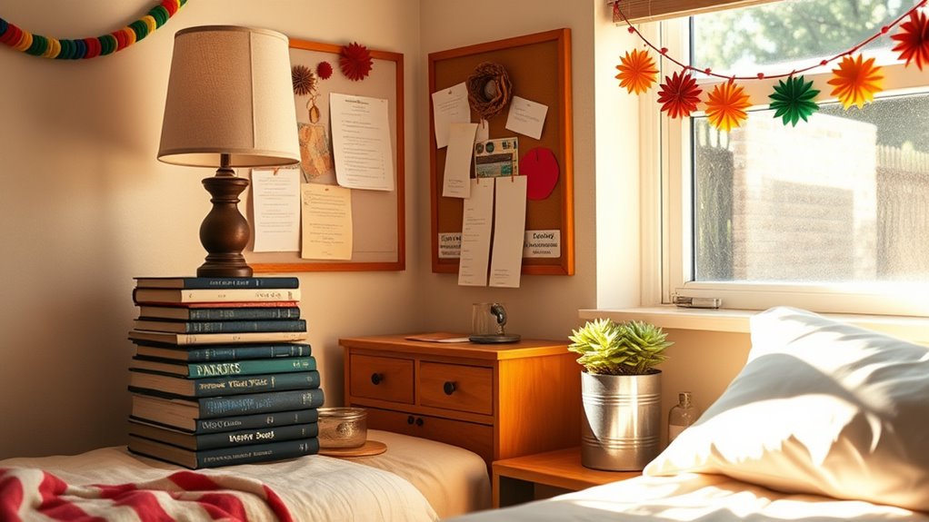 creative upcycled dorm decor