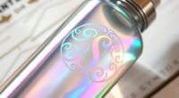 custom holographic bottle decal
