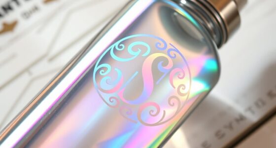 custom holographic bottle decal