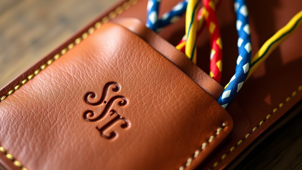 custom leather organizer personalization