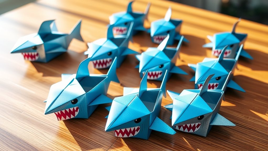 custom shark themed treat packaging