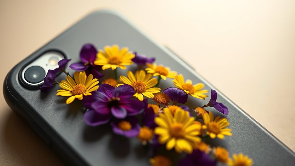delicate floral phone case
