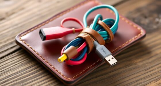 diy leather cord organizer